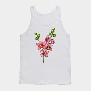 orchid flowers branch Tank Top